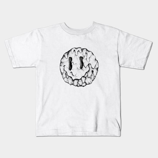 A smiley face Kids T-Shirt by popcornpunk